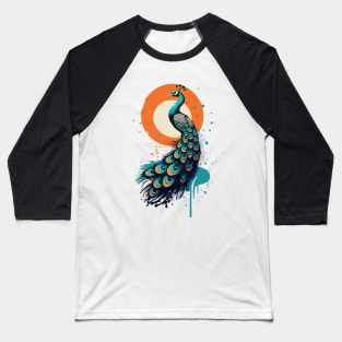 Peacock - Vintage aesthetic Baseball T-Shirt